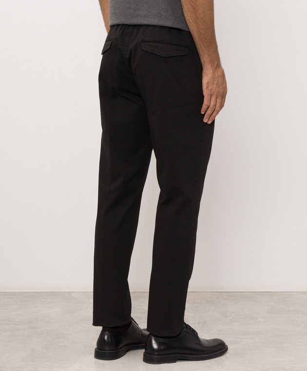 Peserico Черные брюки из хлопка R54774T23D02440 изображение 4