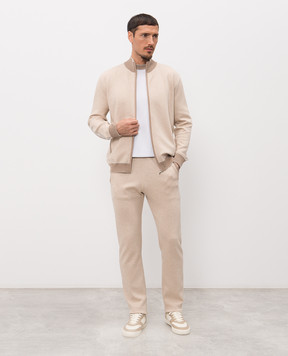 Bertolo Cashmere Бежевая спортивная куртка 902347001902