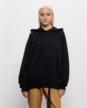 Ann Demeulemeester Черное худи Cara B0014230FA185