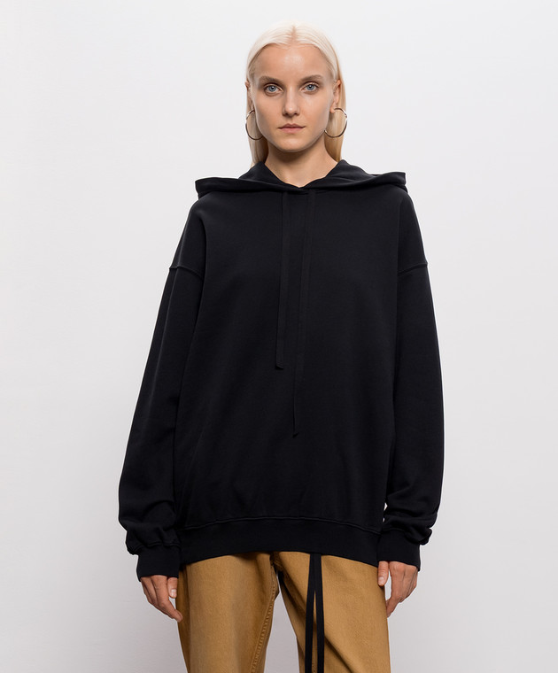 Ann Demeulemeester Черное худи Cara B0014230FA185 изображение 3