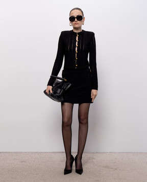 Balmain Черный кардиган Fléchage HF1KL459KK34