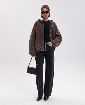 Alexander Wang Черные джинсы с кристаллами 4DC4264405