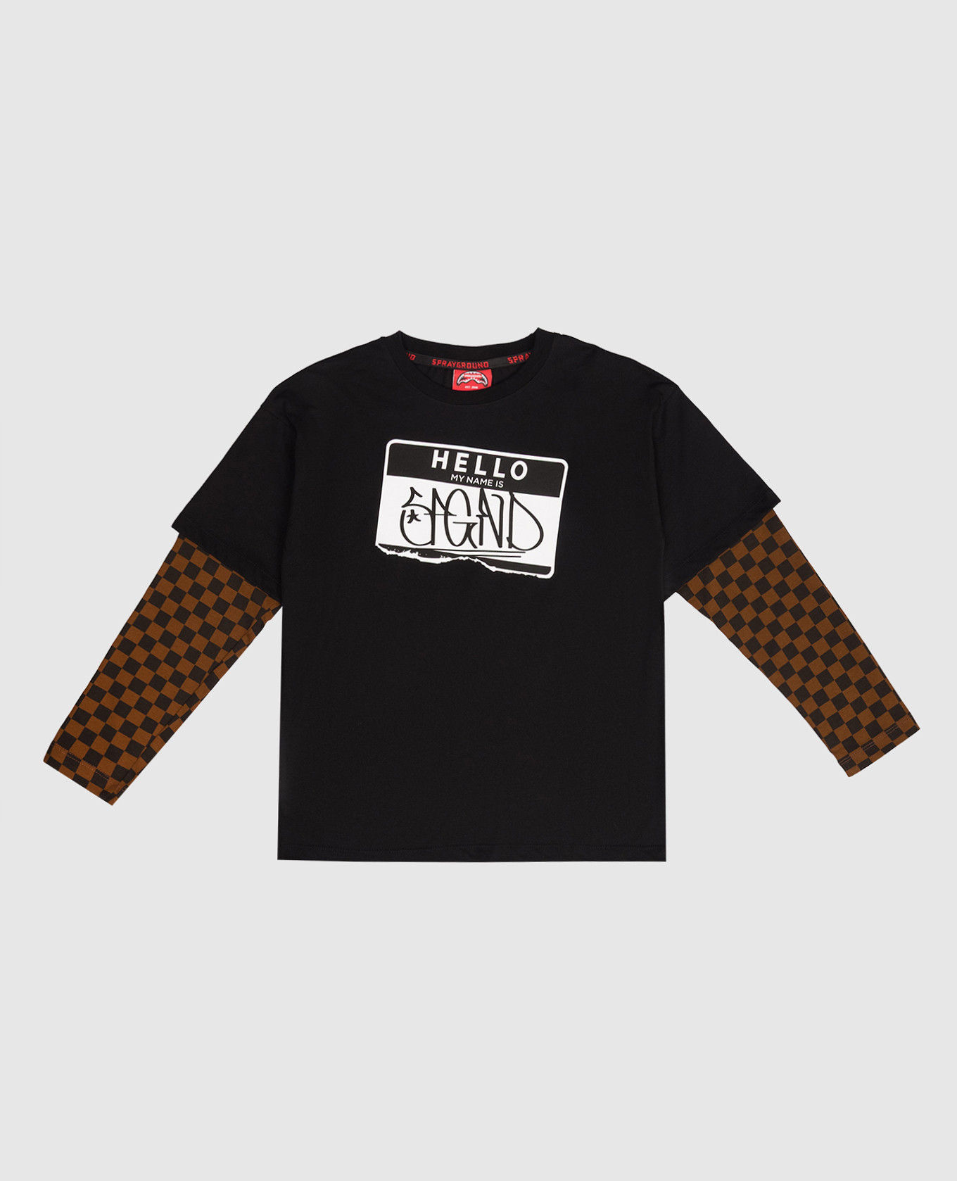 

Детский черный лонгслив с принтом, Лонгсливы