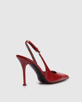 Premiata Червоні шкіряні лаковані слінгбеки M7030VERNICE