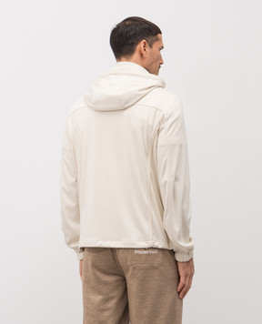 Stefano Ricci Бежевая куртка из шерсти с капюшоном MDJ61001105650