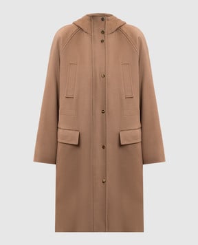 Max Mara Коричнева куртка Alcade з вовни ALCADE