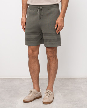 Givenchy Зеленые шорты с узором логотипа BM51P04YPA