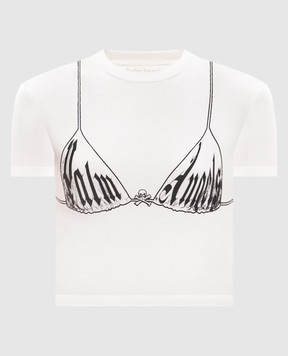 Palm Angels Белый топ Bra Baby PWAA077S26JER002