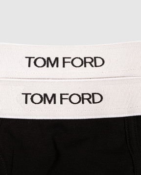 Tom Ford Набір чорних трусів-боксерів з візерунком логотипа T4XC32270
