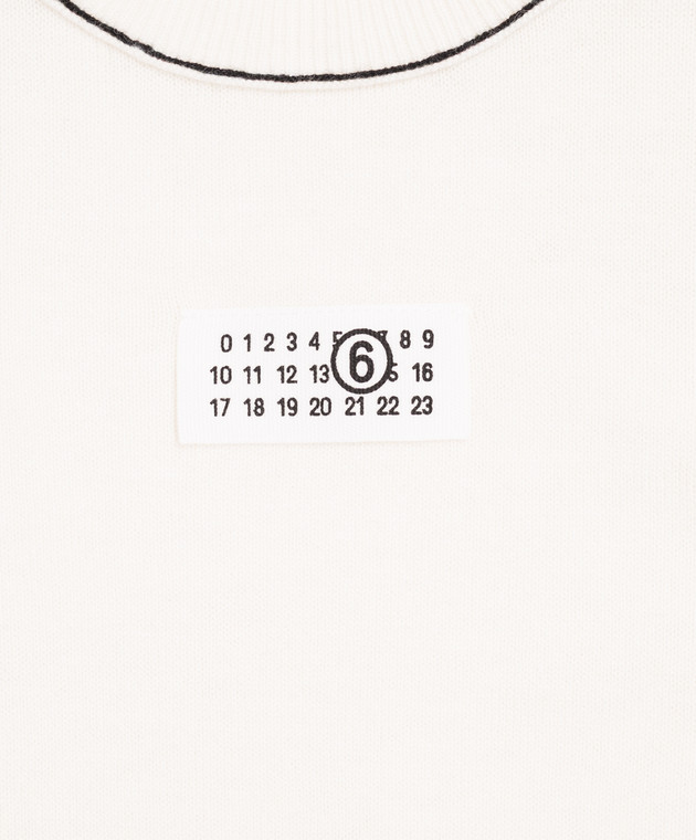 Maison Margiela MM6 Дитячий джемпер кольору айворі з вовною M61025MM06Q зображення 3