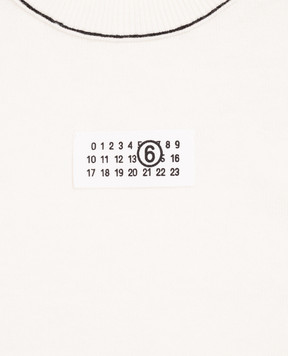 Maison Margiela MM6 Дитячий джемпер кольору айворі з вовною M61025MM06Q