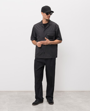 Moncler Черная рубашка с логотипом L10912F00010598AS