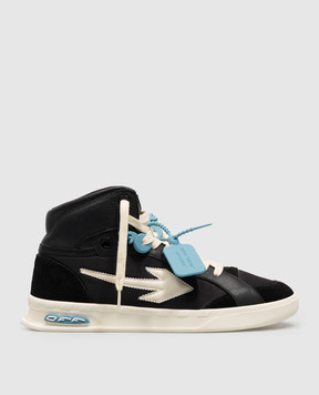 Off-White Чорні комбіновані хайтопи End Of Play OF05796101
