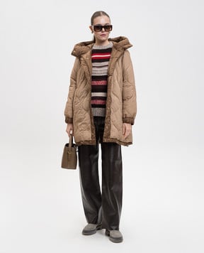 Max Mara Weekend Коричнева двостороння куртка ANFORA ANFORA