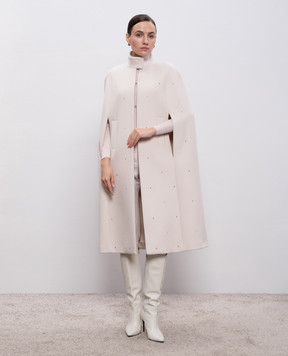 Peserico Рожевий джемпер з вовни в рубчик S99008F18K09168