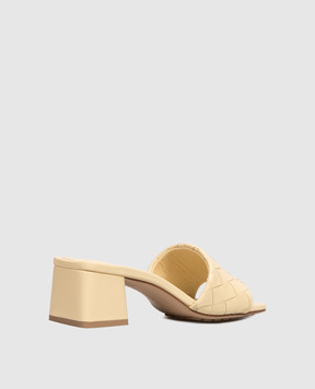 Bottega Veneta Желтые кожаные мюли Parco 838098V2ED0