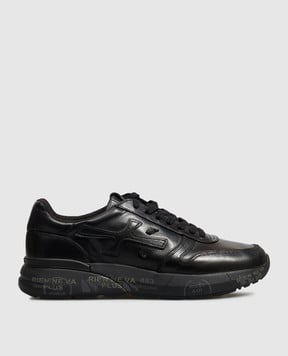 Premiata Черные кожаные кроссовки Mick MICK1453N