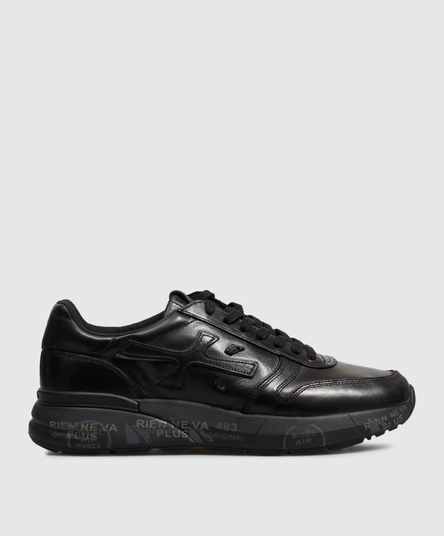 Premiata Чорні шкіряні кросівки Mick MICK1453N