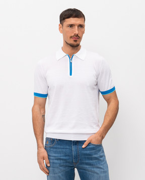 MooRER Біле поло з окантуванням COTY COTYCSI5