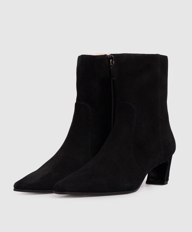 Stuart Weitzman Чорні замшеві ботильйони Stassi SM498 зображення 2
