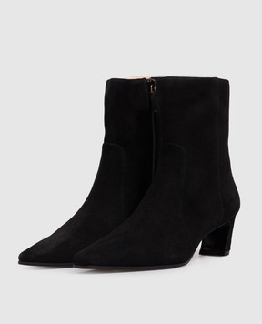 Stuart Weitzman Чорні замшеві ботильйони Stassi SM498