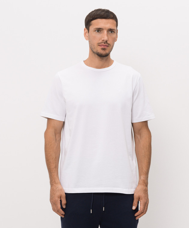 JW Anderson Белая футболка с вышивкой JT0331PG1937 изображение 3
