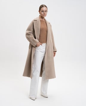 Max Mara Коричневий джемпер Aceto з вовною ACETO