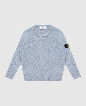 Stone Island Дитячий синій светр з вовною L2S165100005S0M1914