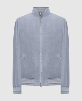 Enrico Mandelli Блакитна куртка з кашеміру 3T501B5607