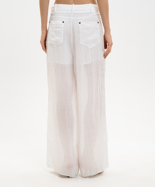 Masnada Білі штани з рамі 8053 зображення 4