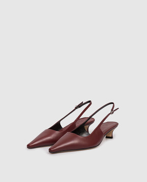 Aeyde Бордові шкіряні слінгбеки Catrina PUGRGP35KT14SS25955007