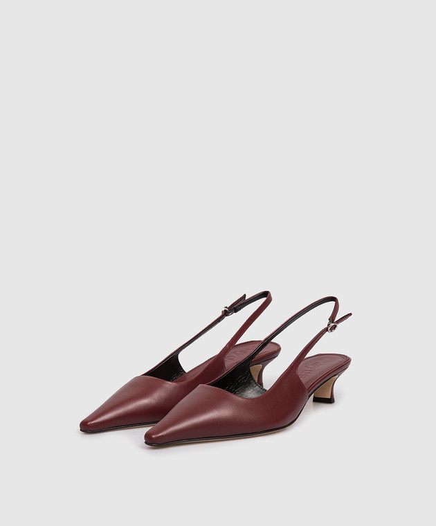 Aeyde Бордовые кожаные слингбеки Catrina PUGRGP35KT14SS25955007 изображение 2