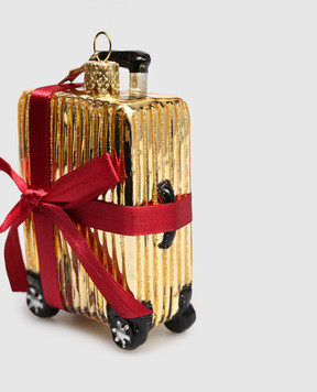 Vondels Золотистая елочная игрушка Suitcase 1250101100034