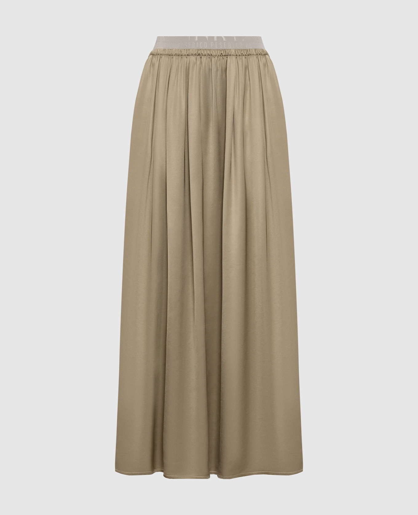 Юбка цвета хаки с логотипом