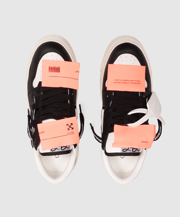 Off-White Чорні комбіновані кросівки 3.0 Court OF06206101 зображення 4