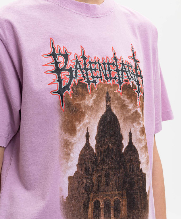 Balenciaga Рожева футболка Sacré Cœur 850990TUVE4 зображення 5