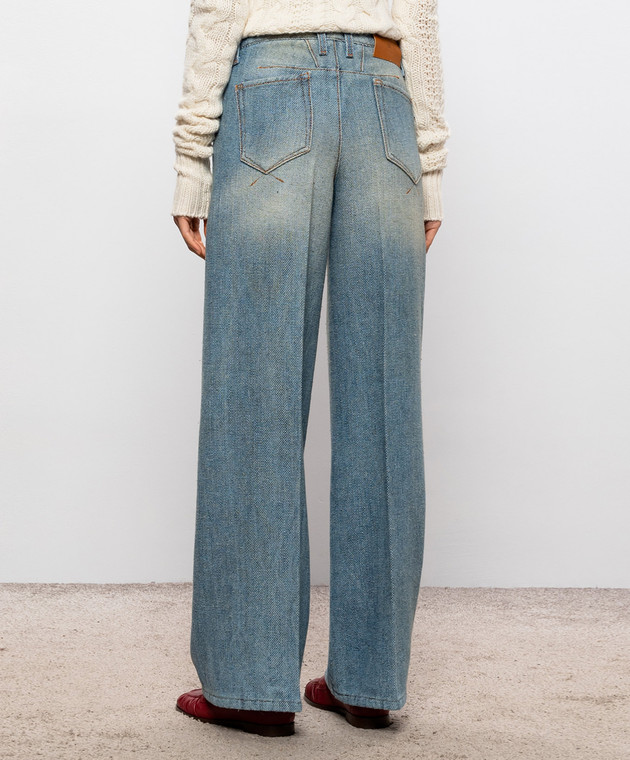 Ermanno Scervino Блакитні джинси з вовною D497P702KXG зображення 4