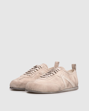 Ann Demeulemeester Бежеві замшеві кросівки Siru з вінтажним ефектом B0012585LT147