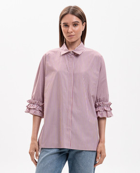 Max Mara Рубашка NEBBIE в полоску с рюшами SMMNEBBIE