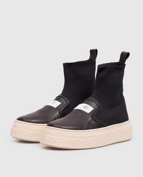 Maison Margiela MM6 Чорні комбціновані снокери 839283640