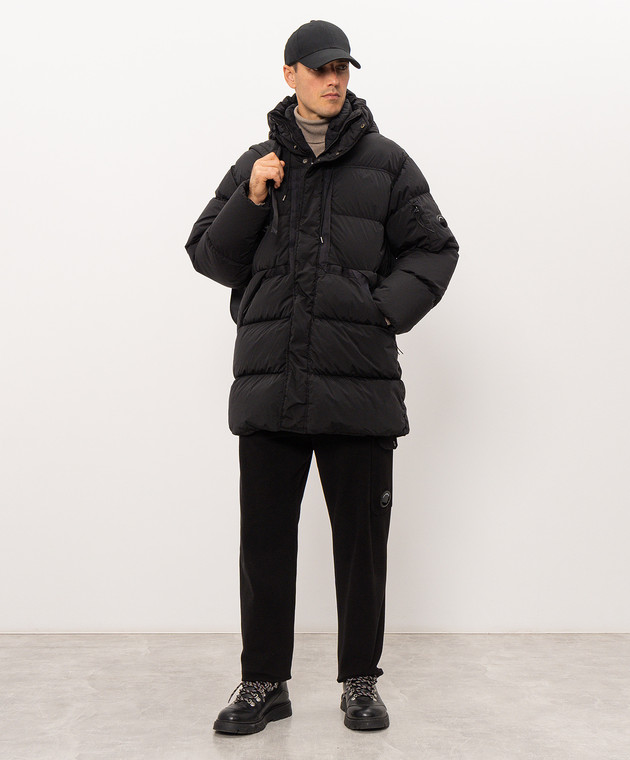 C.P. Company Черный пуховик MOW256A005864G изображение 2