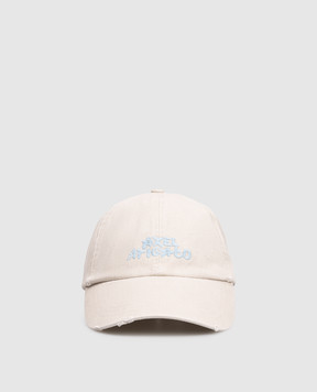 Axel Arigato Бежева кепка Floral з вишивкою логотипа X3962002