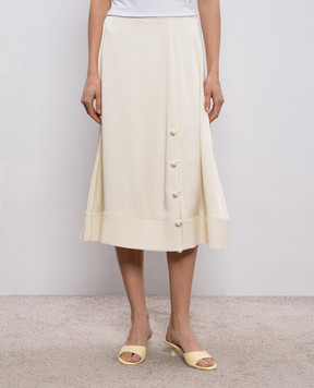 Jil Sander Бежевая юбка миди J01MA0168J76018