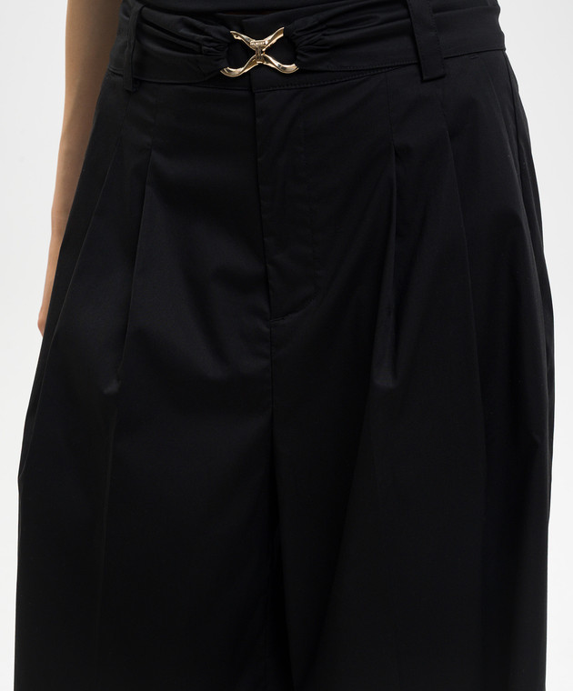 Twinset Чорні штани з поясом 261TT2162 зображення 5