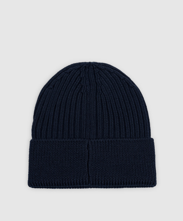 Moncler Grenoble Синя шапка з вовни L20973B0000104761 зображення 3