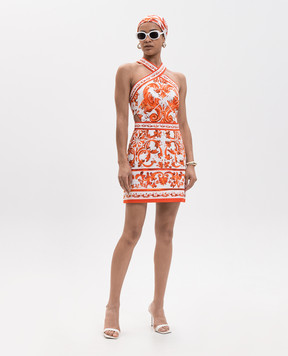 Dolce&Gabbana Біла сукня з відкритою спиною F614TTGDDRD