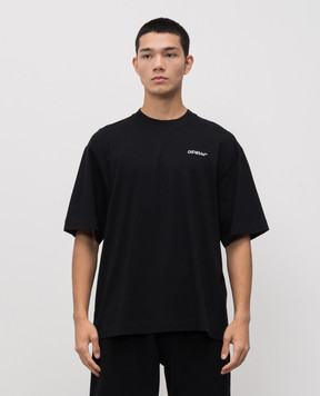 Off-White Чорна футболка Landscape Arrow 44MAA120F5J005