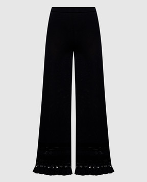 Twinset Чорні штани з рюшами 261TP3084