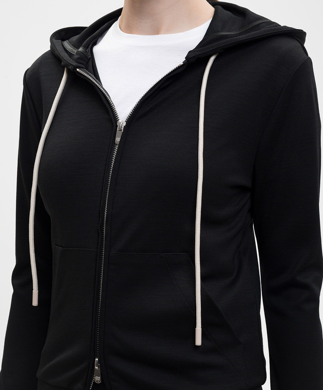 Marco Pescarolo Черная спортивная куртка Miked из шерсти MIKEDD53Y19 изображение 5