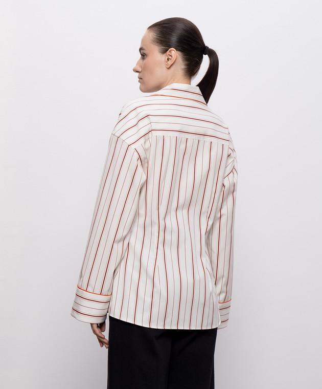 Dolce&Gabbana Сорочка кольору айворі в смужку F5U71TFR51T зображення 3